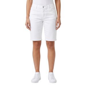 Gloria Vanderbilt Missy High Rise White Bermuda Shorts 10